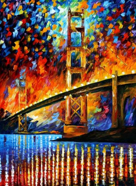 San Francisco, Golden Gate by Leonid Afremov