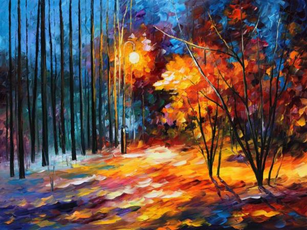 Shadows On Snow by Leonid Afremov