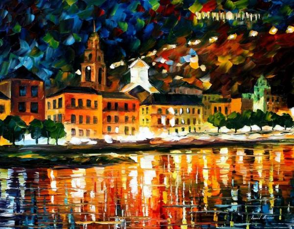 Shore Of The St. Petersburg by Leonid Afremov