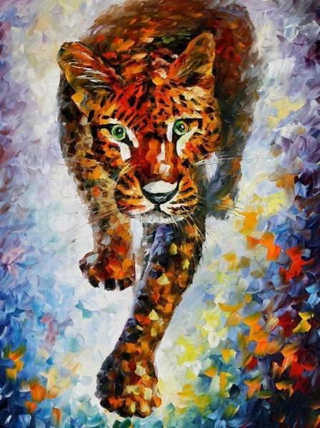 Snow Leopard by Leonid Afremov