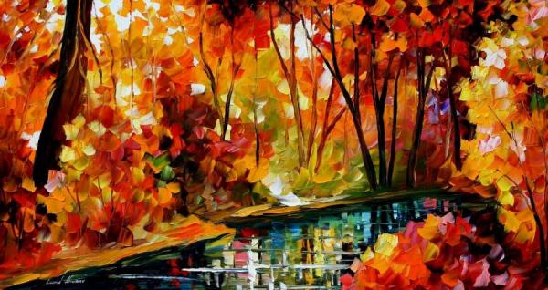 Stream Of Autumn by Leonid Afremov