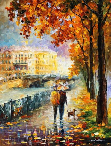 Strolling With My Friends by Leonid Afremov