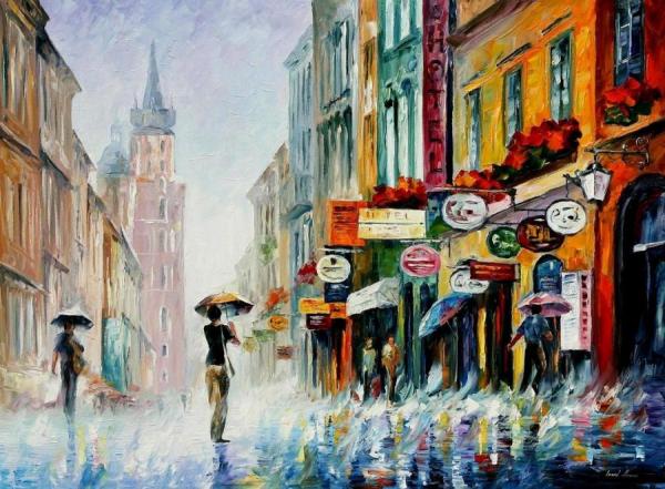 Summer Downpour by Leonid Afremov