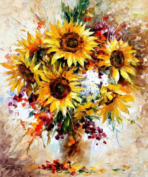Sunflowers 2 by Leonid Afremov