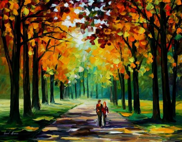 Sunny Autumn by Leonid Afremov
