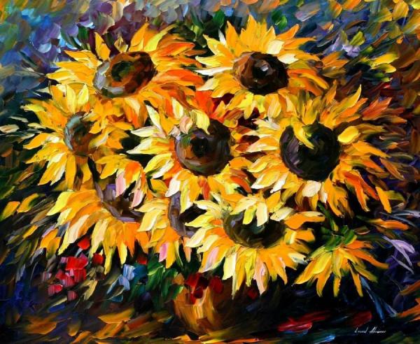 Sunny Bouquet by Leonid Afremov