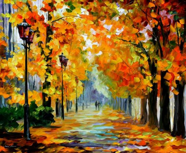 Sunny October by Leonid Afremov