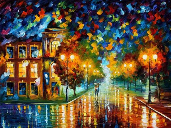 Swimming Sky by Leonid Afremov Oil Painting Reproductions