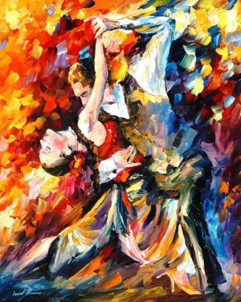 Tango In Paris by Leonid Afremov