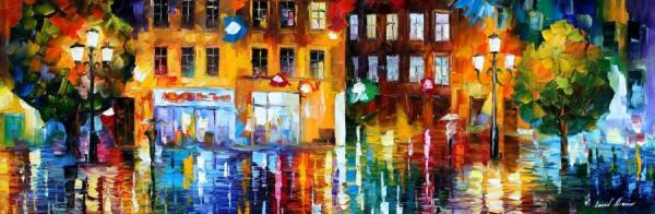 The City Of Rain by Leonid Afremov