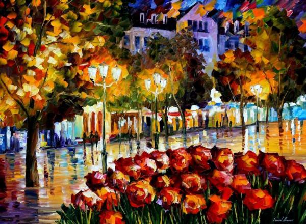 The Flowers Of Luxembeourg by Leonid Afremov