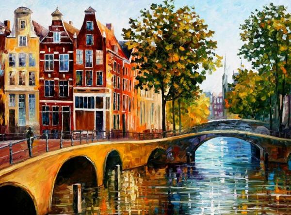 The Gateway To Amsterdam by Leonid Afremov
