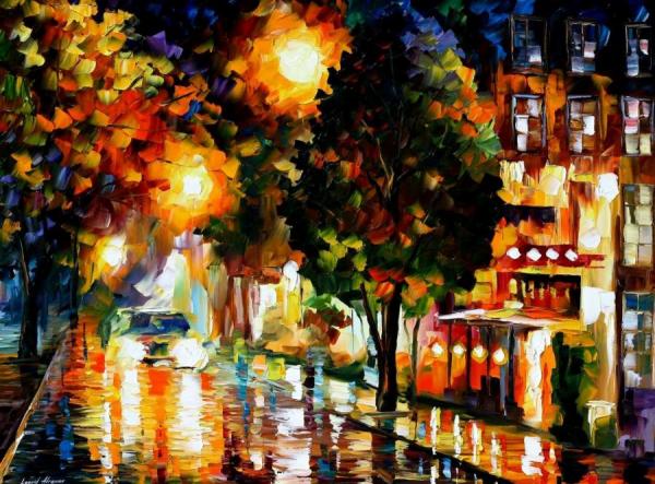 The Glowing Night by Leonid Afremov