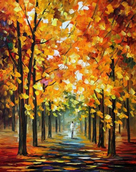 The Gold Of Fall by Leonid Afremov