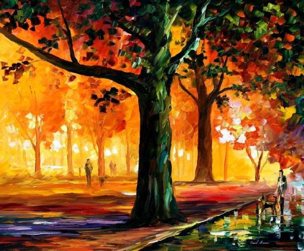 The Light Of The Night by Leonid Afremov