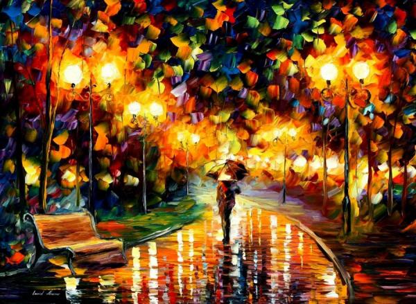 Touch Of The Rain by Leonid Afremov