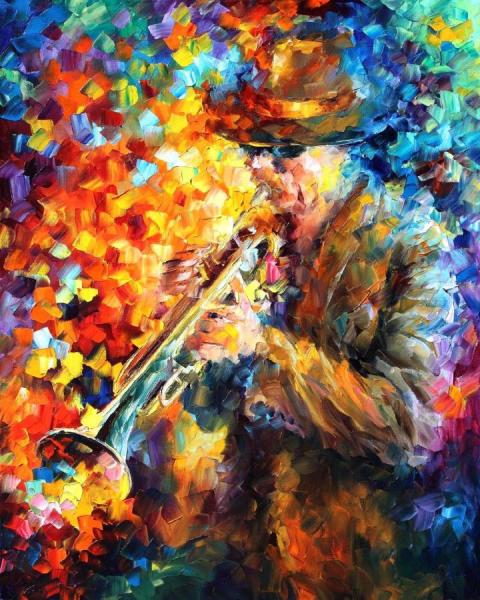 Trumpet Soul by Leonid Afremov