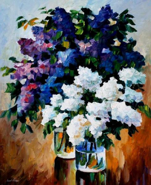 Two Spring Colors by Leonid Afremov Oil Painting Reproductions