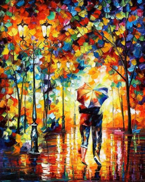 Under One Umbrella by Leonid Afremov