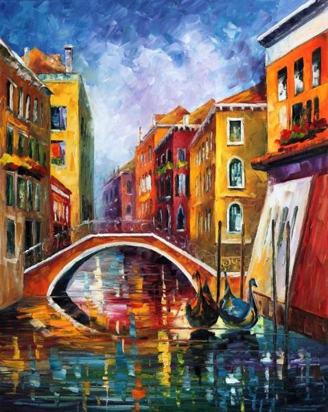 Venice Bridge by Leonid Afremov