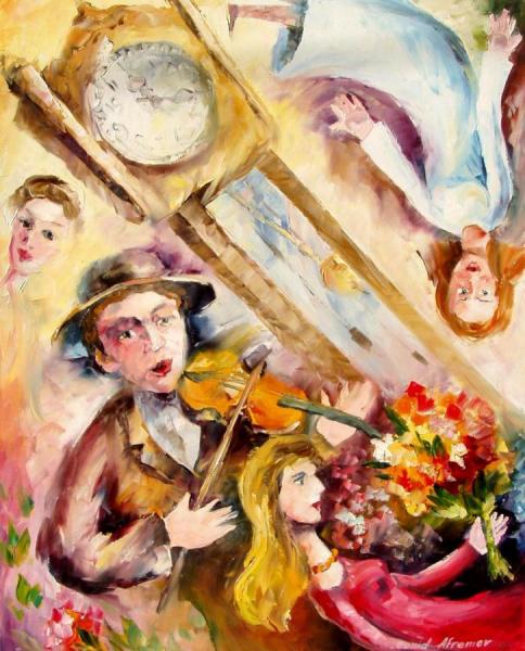 Violinist by Leonid Afremov