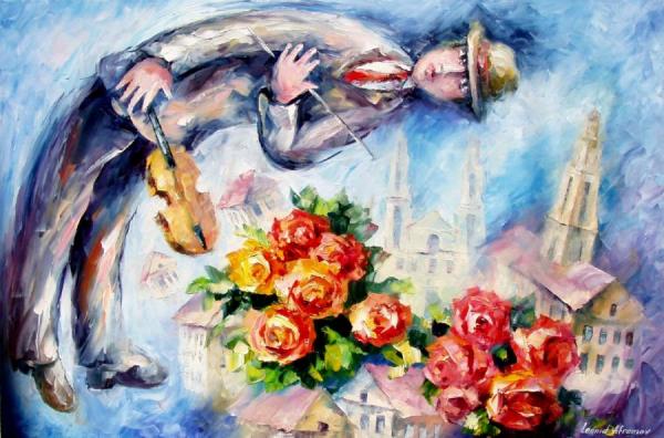 Vitebsk Dreams by Leonid Afremov Oil Painting Reproductions
