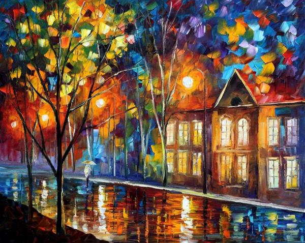 When The City Sleeps by Leonid Afremov