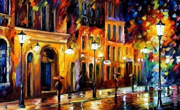 When The City Sleeps I by Leonid Afremov
