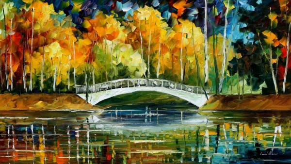 White Bridge by Leonid Afremov