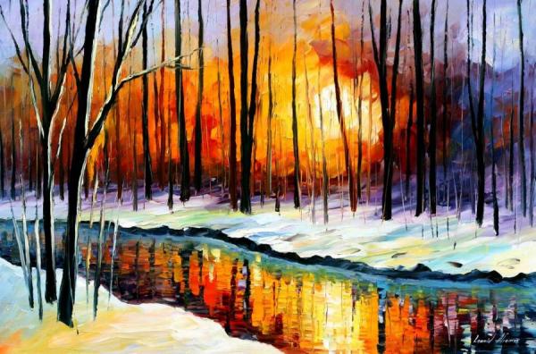 Winter Sun by Leonid Afremov