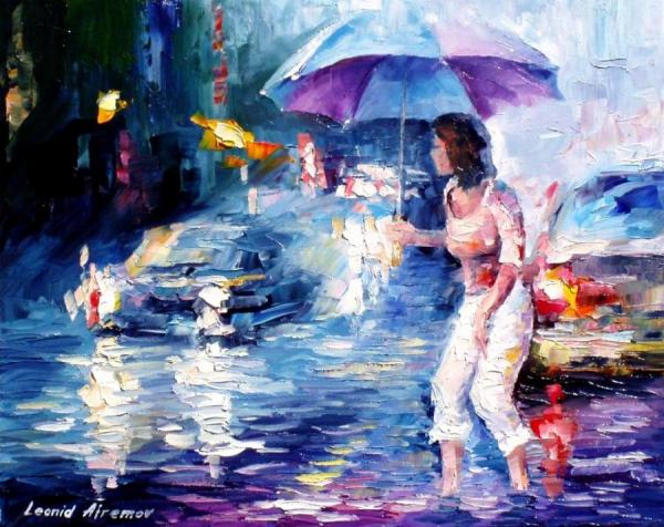 Wiped Away By The Rain by Leonid Afremov