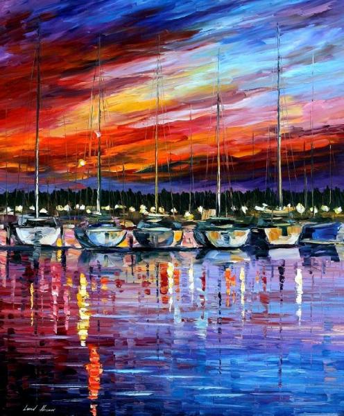 Yacht Club by Leonid Afremov