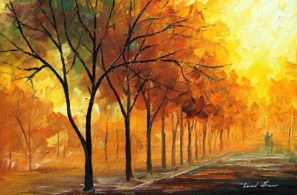 Yellow Fog by Leonid Afremov