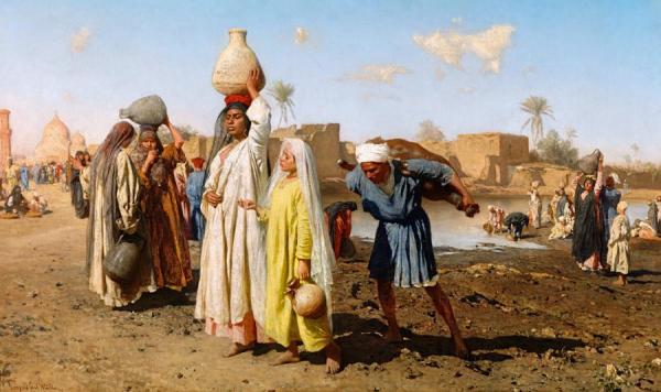 Egyptian Water Carriers,1880 by Leopold Carl Müller