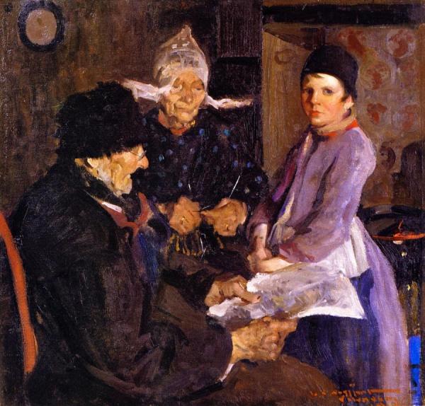 Vollendam Family by Leopold Seyffert