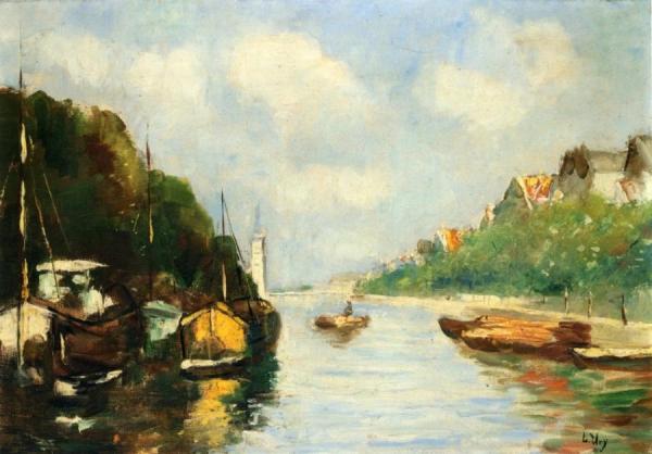 Amsterdam Canal by Lesser Ury Oil Painting Reproductions