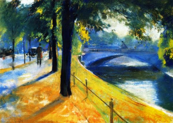 Bridge Over The Landwehr Canal by Lesser Ury