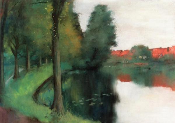 Dutch Village by Lesser Ury