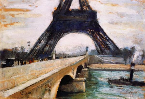 Eiffel Tower by Lesser Ury Oil Painting Reproductions