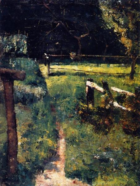 Gargenlichtung Am Zaun by Lesser Ury