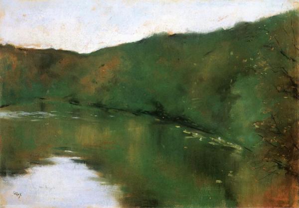 Lake In Mark Brandenburg by Lesser Ury Oil Painting Reproductions