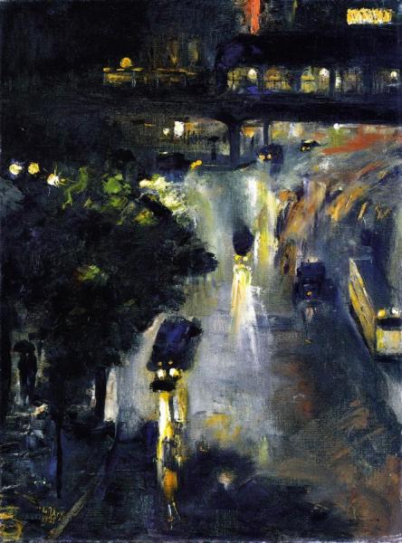 Nollendorfplazt At Night by Lesser Ury