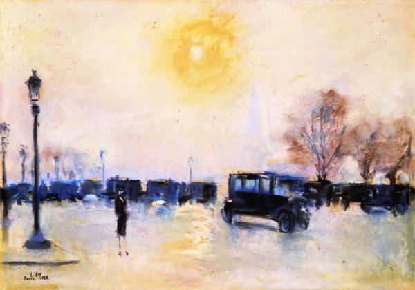 Paris, Sunrise by Lesser Ury