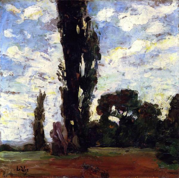 Poplars by Lesser Ury