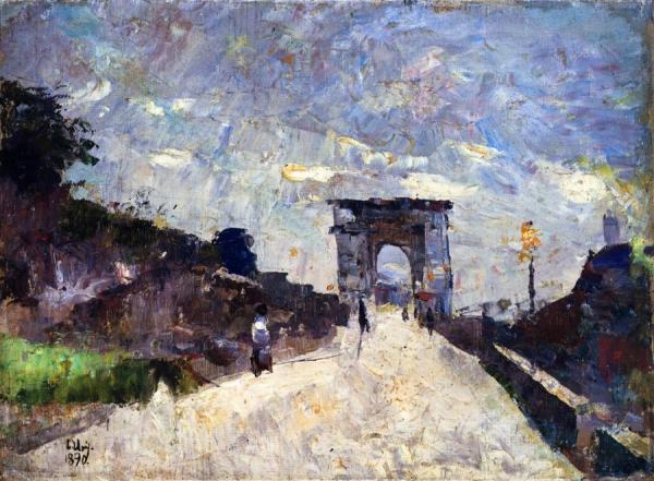 The Titus Arch In Rome by Lesser Ury Oil Painting Reproductions