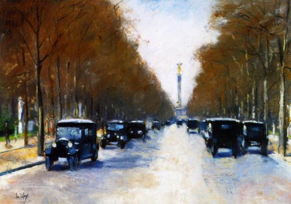 Tiergarten Avenue With Siegessäule by Lesser Ury