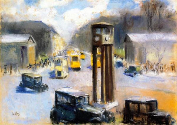 Traffic Jam At Potsdamer Platz by Lesser Ury