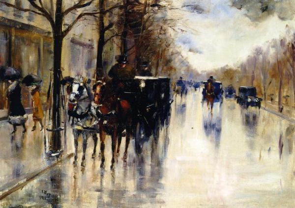 Unter Den Linden by Lesser Ury