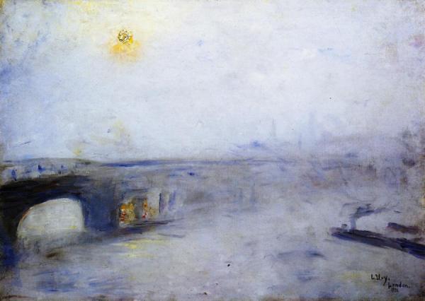 Waterloo Bridge In The Fog by Lesser Ury