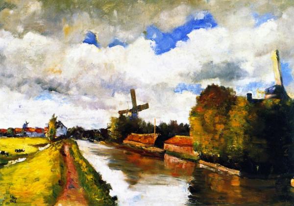 Ziehende Wolken by Lesser Ury